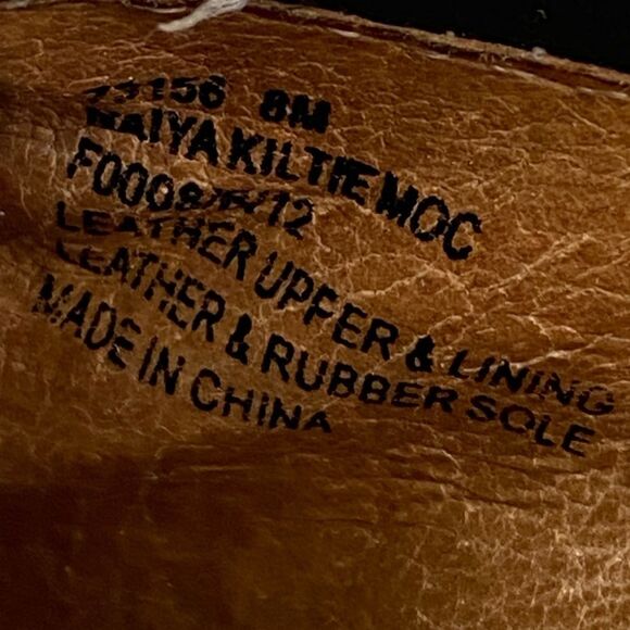 Frye Black Leather High Chunky Heeled Loafers Embossed Logo
sz 8 Academia Preppy - Picture 8 of 12